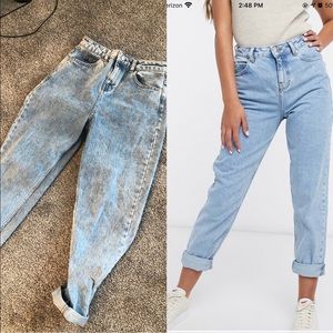 NEW ASOS mom jean size 26 petite